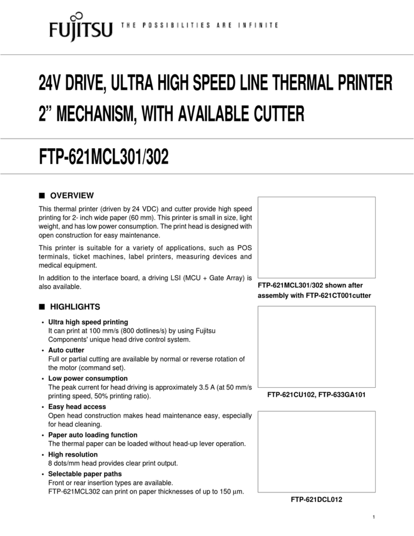 Fujitsu FTP-621DCL012 User manual