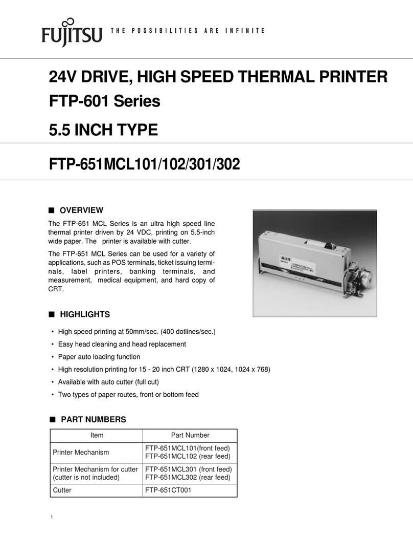 Fujitsu FTP-651MCL101 User manual
