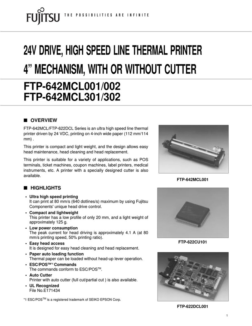 Fujitsu FTP-642MCL001 User manual