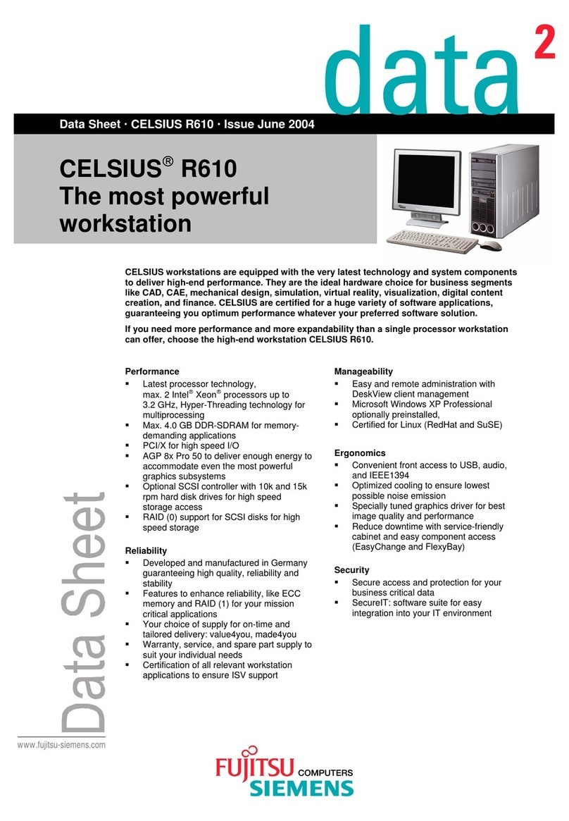Fujitsu Siemens Computers CELSIUS R610 User manual