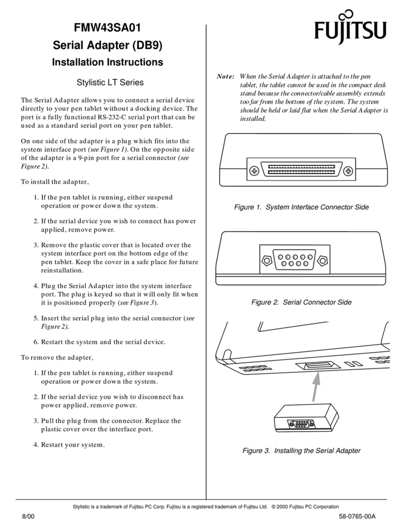 Fujitsu Stylistic LT 800P User manual