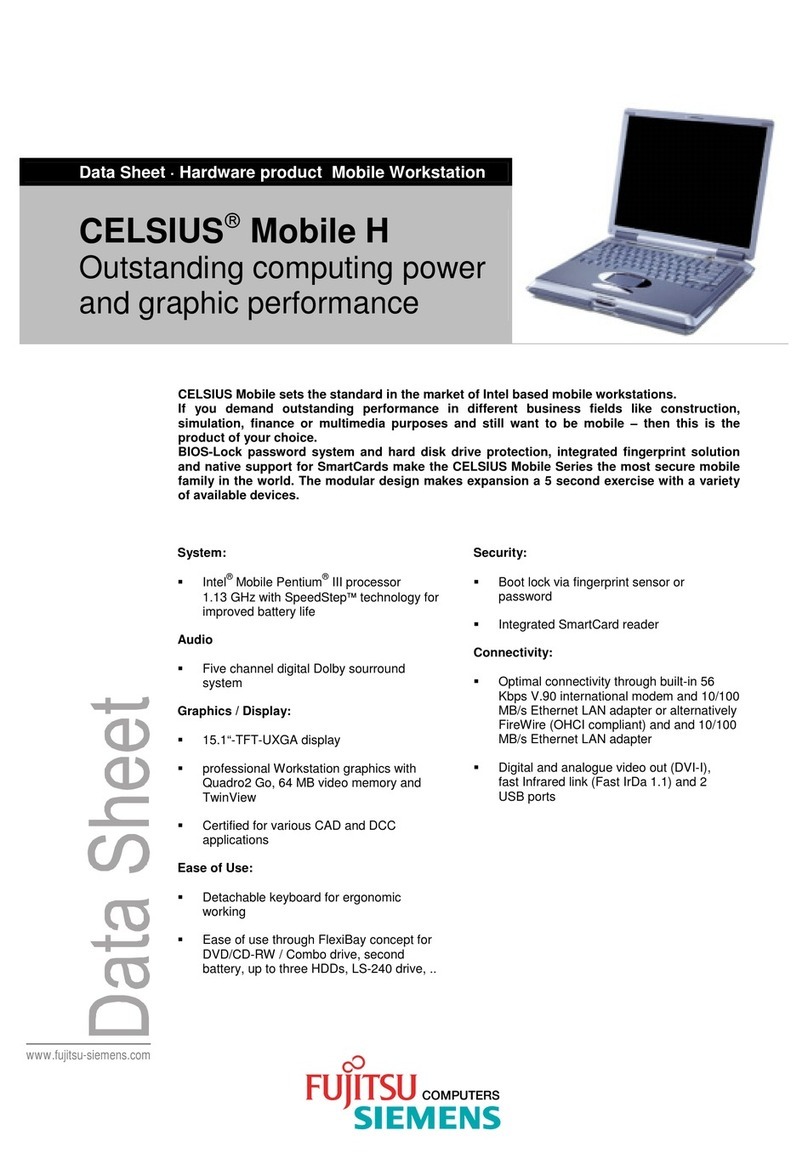 Fujitsu Siemens Computers Mobile Workstation User manual