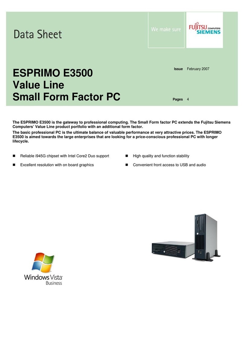 Fujitsu Siemens Computers ESPRIMO E3500 User manual
