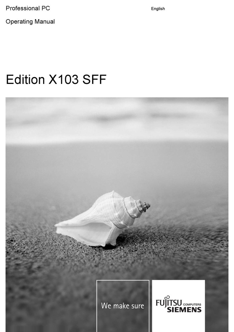 Fujitsu Siemens Computers Edition X103 SFF User manual