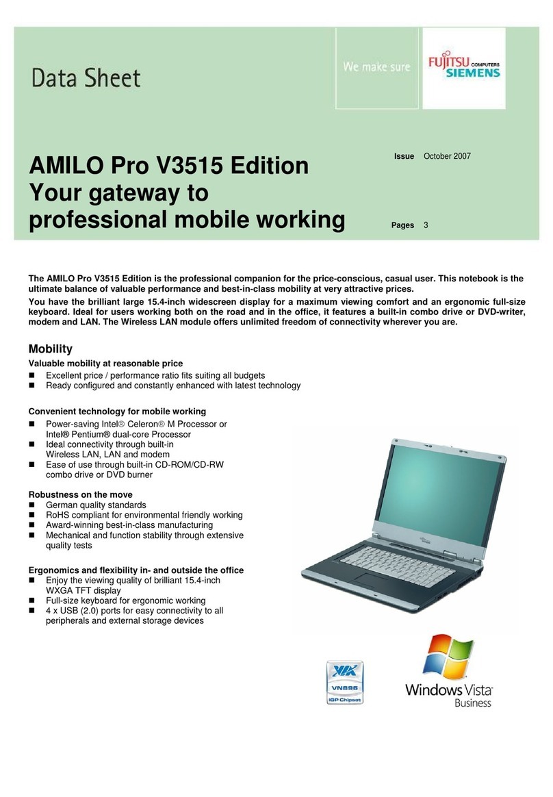 Fujitsu Siemens Computers AMILO Pro V3515 User manual Fujitsu Siemens Computers AMILO Pro V3515 User manual