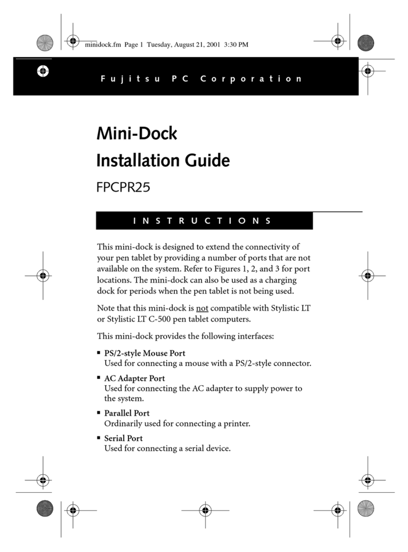 Fujitsu Mini-Dock FPCPR25 installation guide