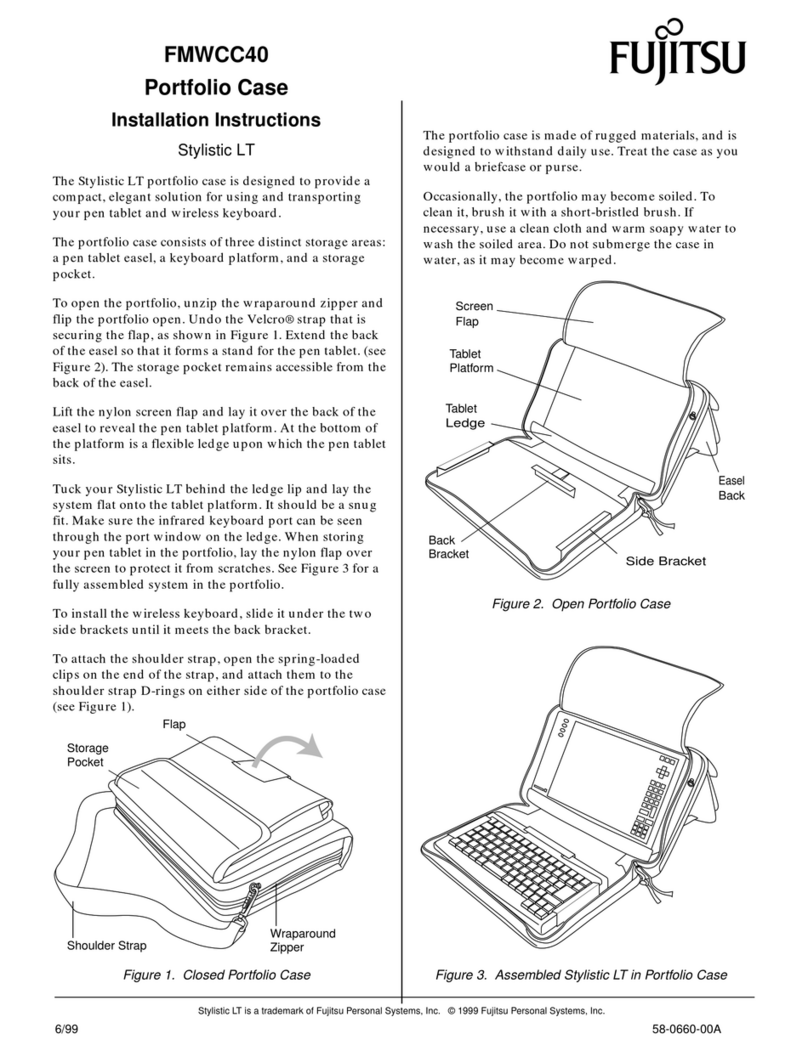 Fujitsu Stylistic LT FMWCC40 installation instructions