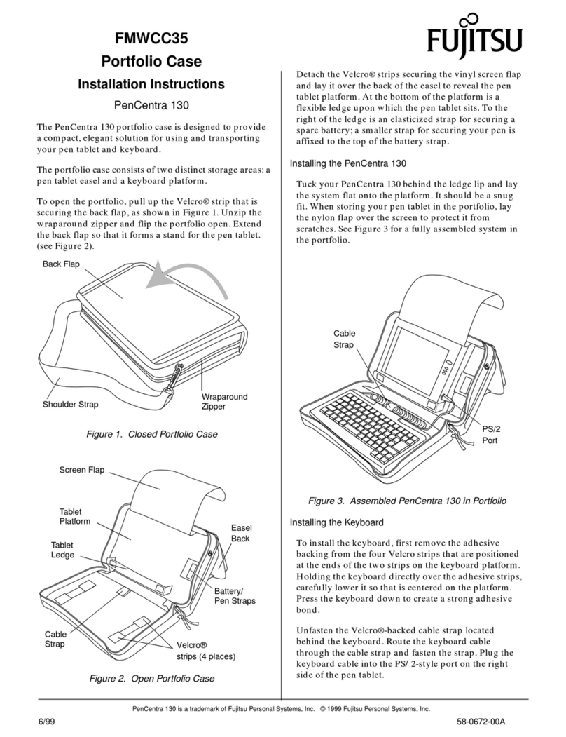 Fujitsu Portfolio Case FMWCC35 User manual