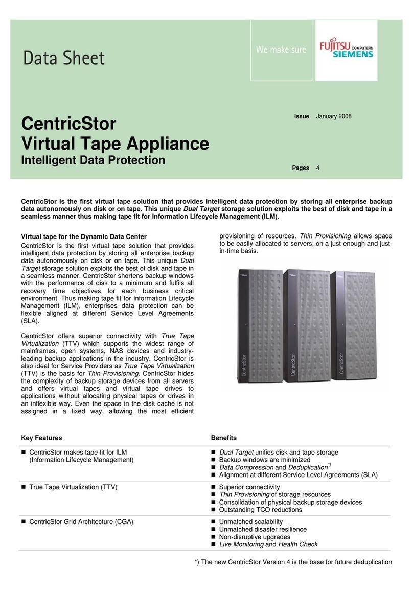 Fujitsu Siemens Computers Tape Appliance datasheet