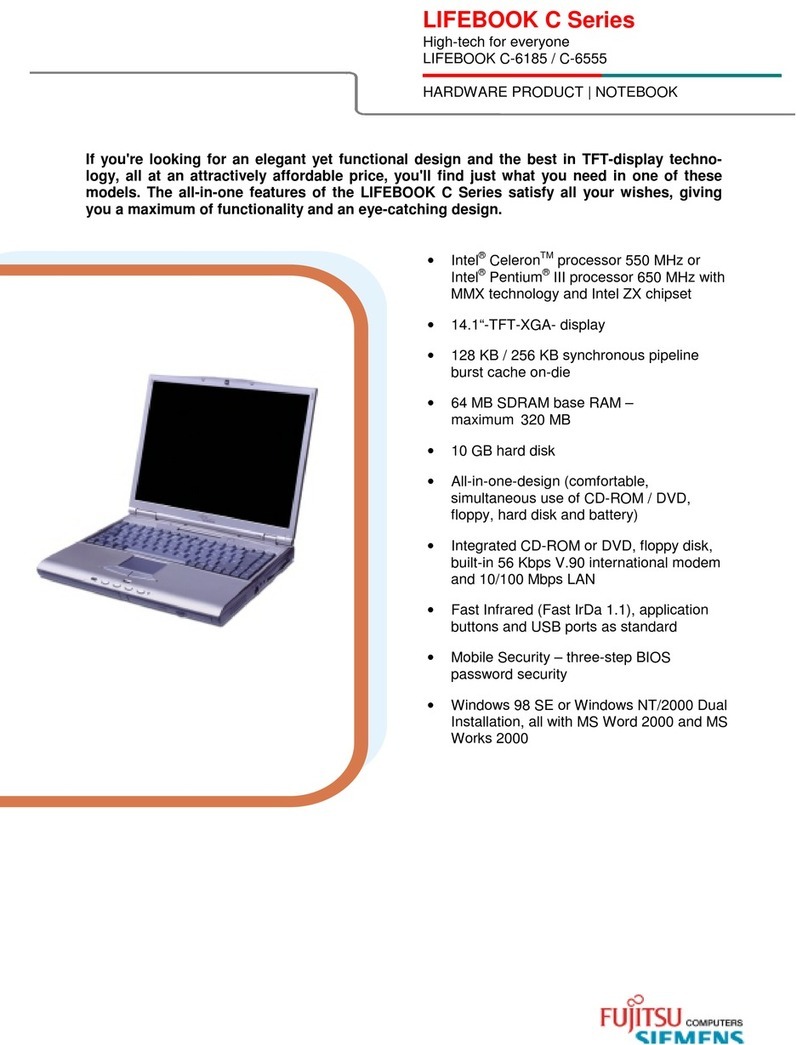 Fujitsu Siemens Computers Lifebook C Series User manual Fujitsu Siemens Computers Lifebook C Series User manual