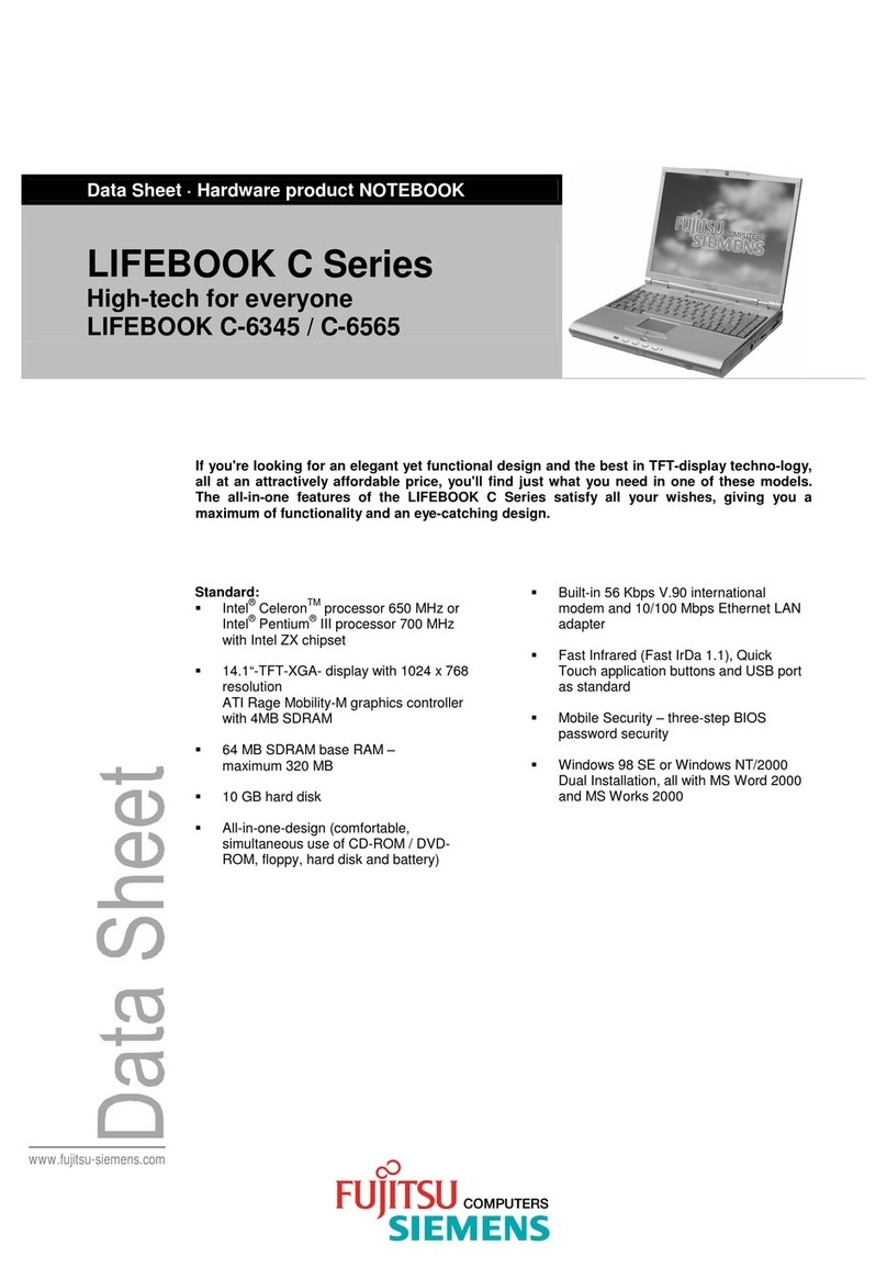 Fujitsu Siemens Computers Lifebook C Series User manual
