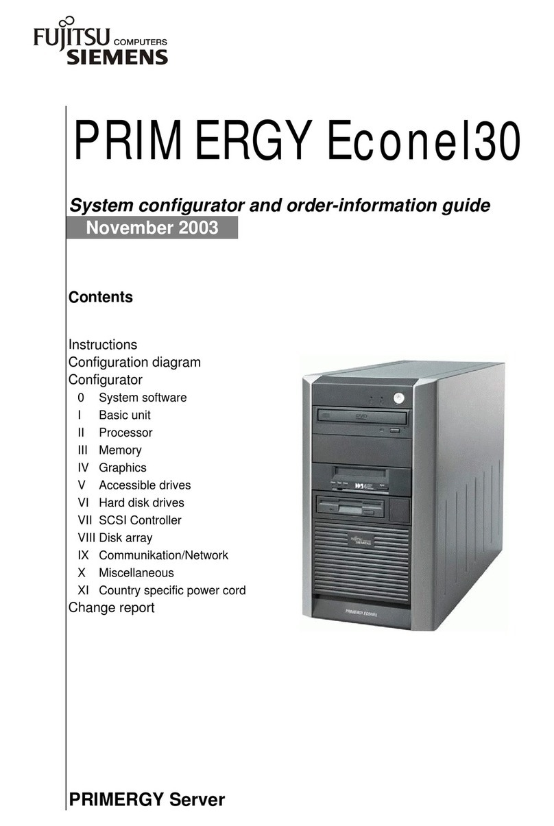 Fujitsu PRIMERGY ECONEL30 User manual
