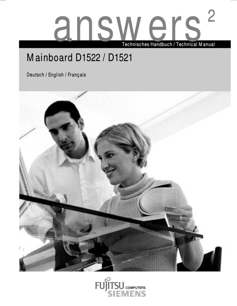 Fujitsu Siemens Computers D1522 User manual Fujitsu Siemens Computers D1522 User manual