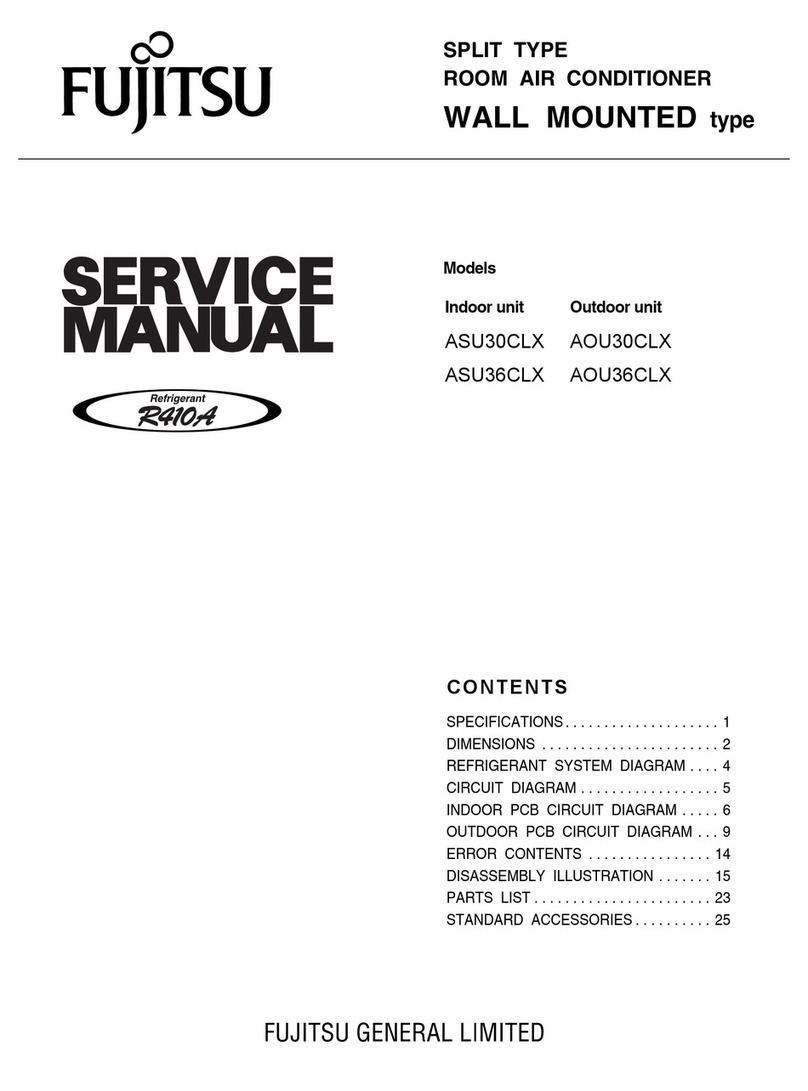 Fujitsu Inverter Halcyon AOU30CLX User manual