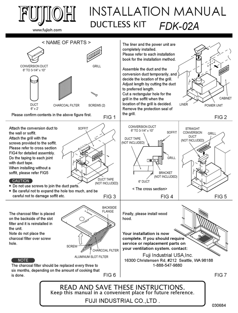 Fujioh FDK-02A installation manual