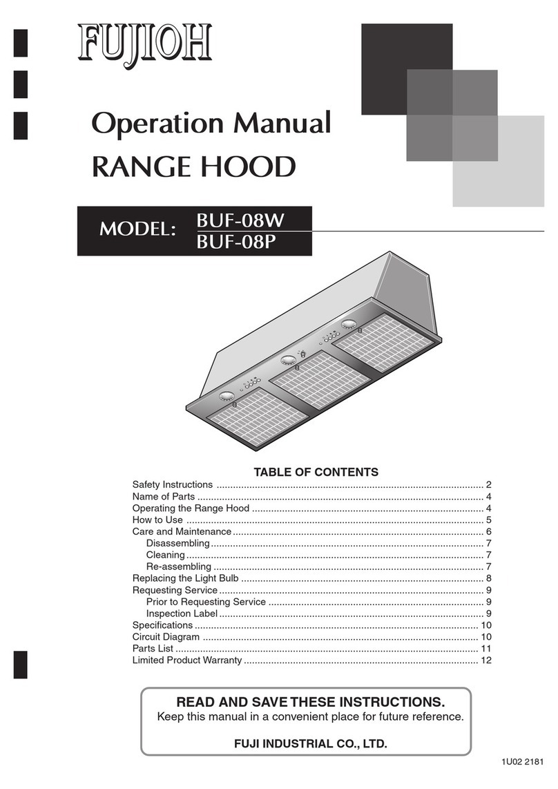 Fujioh BUF-08P Operation manual