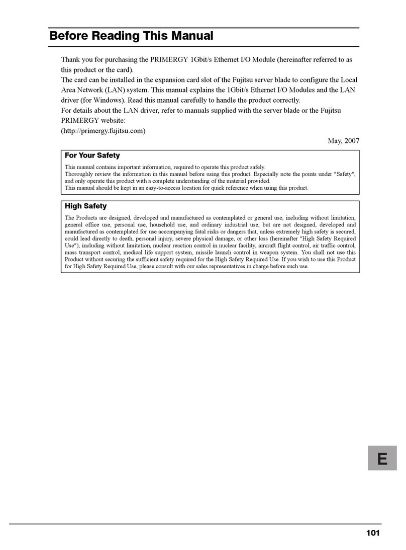 Fujitsu PRIMERGY BX600 user guide