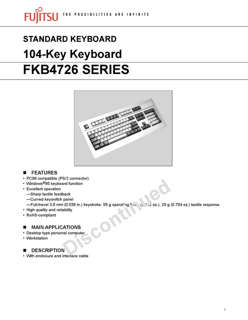 Fujitsu FKB4726 SERIES User manual