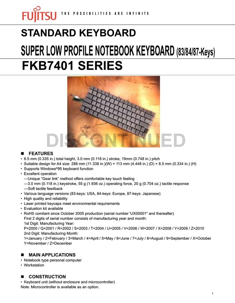 Fujitsu FKB7401 Series Specifications