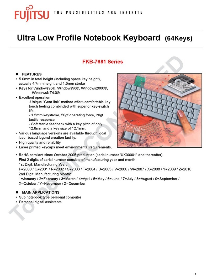Fujitsu FKB-7681 Series Specifications