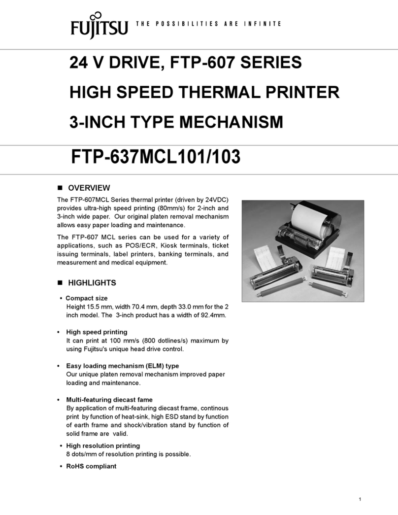 Fujitsu FTP-607 User manual
