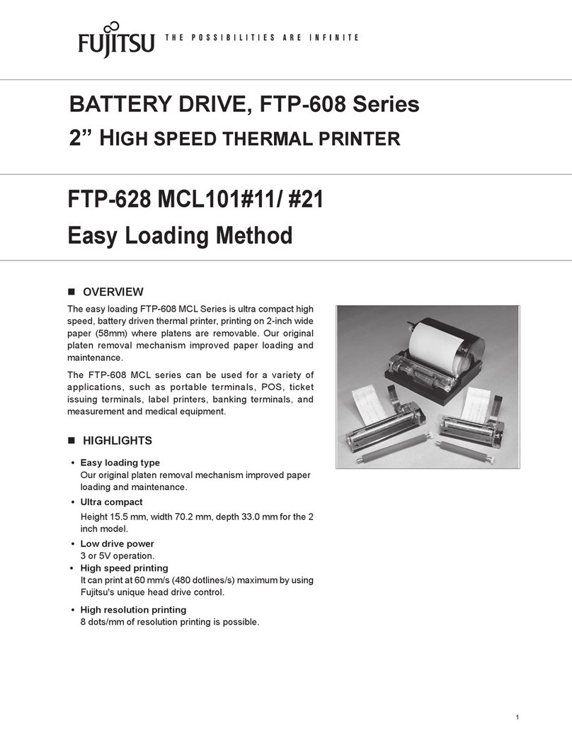 Fujitsu FTP-608 Series User manual