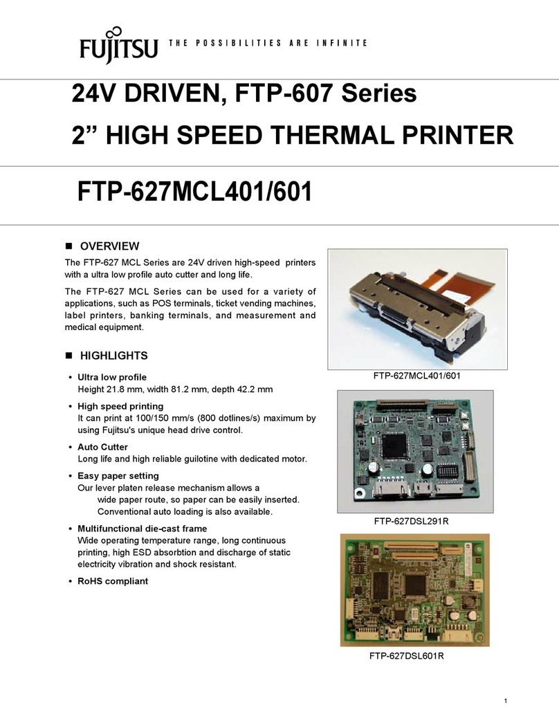 Fujitsu FTP-607 Series User manual Fujitsu FTP-607 Series User manual