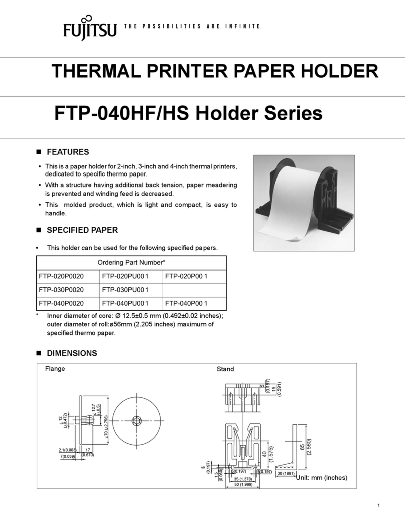 Fujitsu FTP-040HF Holder Series User manual