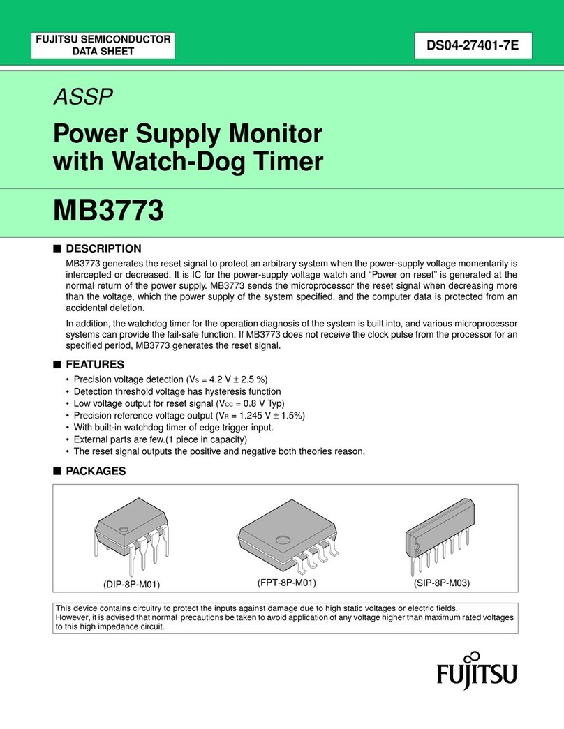 Fujitsu MB3773 datasheet