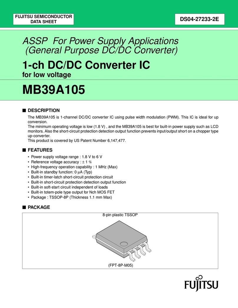 Fujitsu MB39A105 User manual