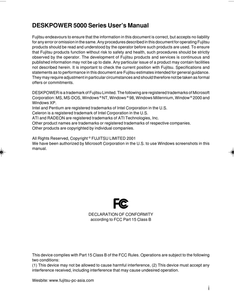 Fujitsu DESKPOWER 5000 Series User manual