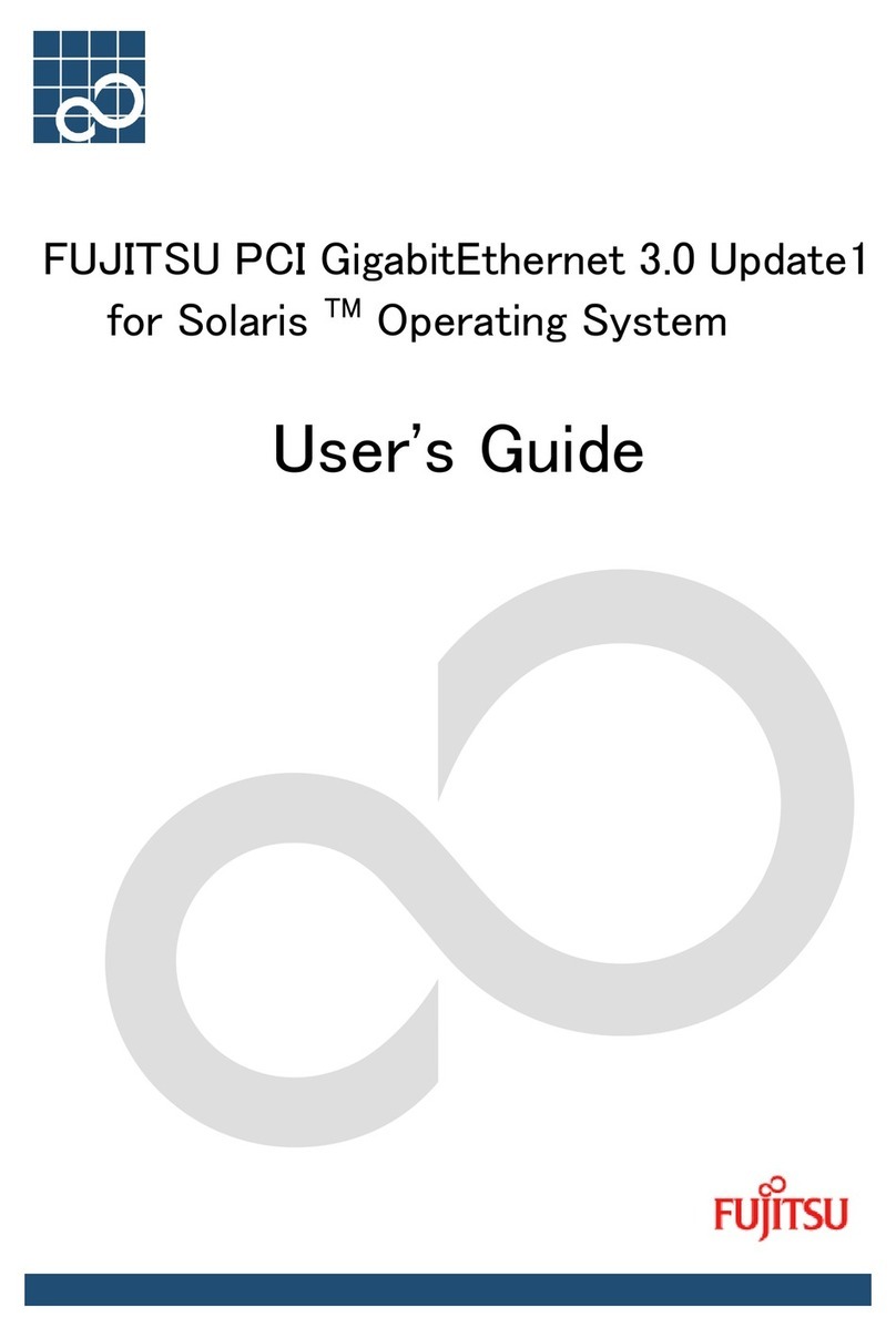 Fujitsu Solaris PCI GigabitEthernet 3.0 user guide