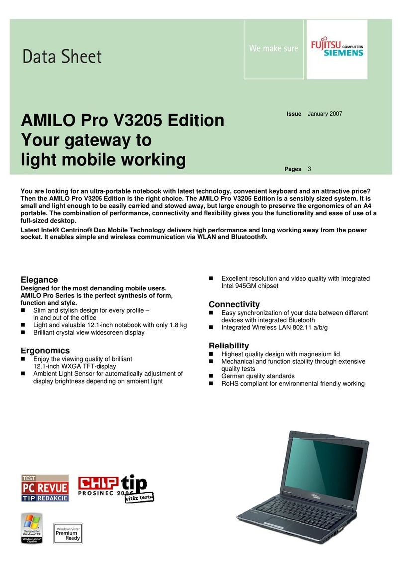 Fujitsu AMILO Pro V3205 User manual