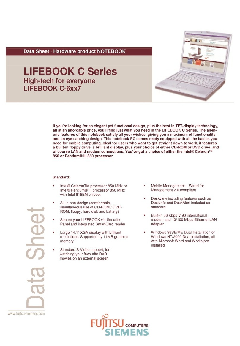Fujitsu LIFEBOOK C-6XX7 datasheet