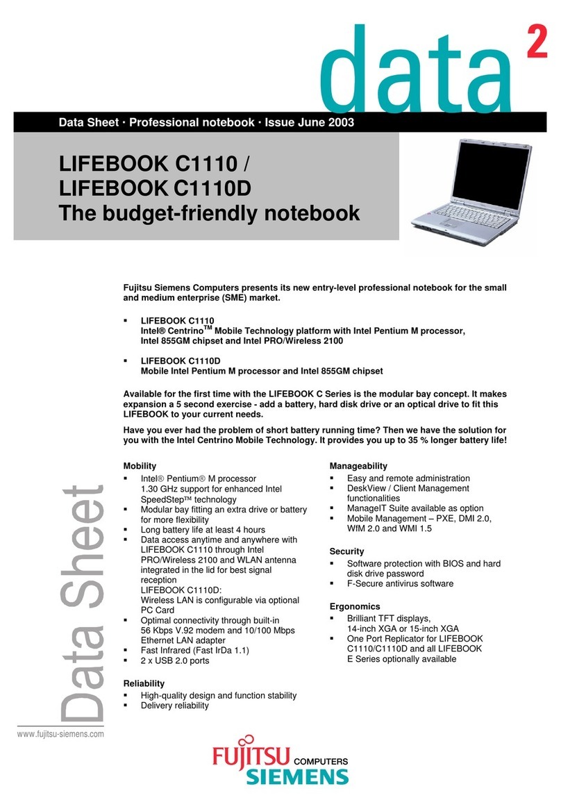 Fujitsu LIFEBOOK C1110 User manual