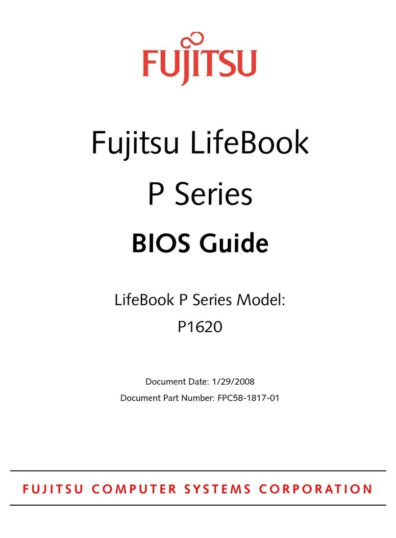 Fujitsu P1620 - LifeBook - Core 2 Duo 1.2 GHz Manual