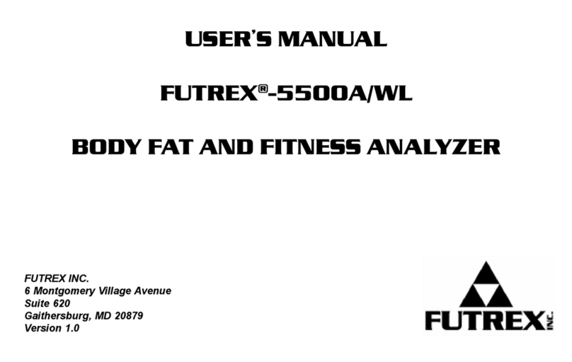 Futrex Body Fat and fitness Analyzer -5500A/WL User manual