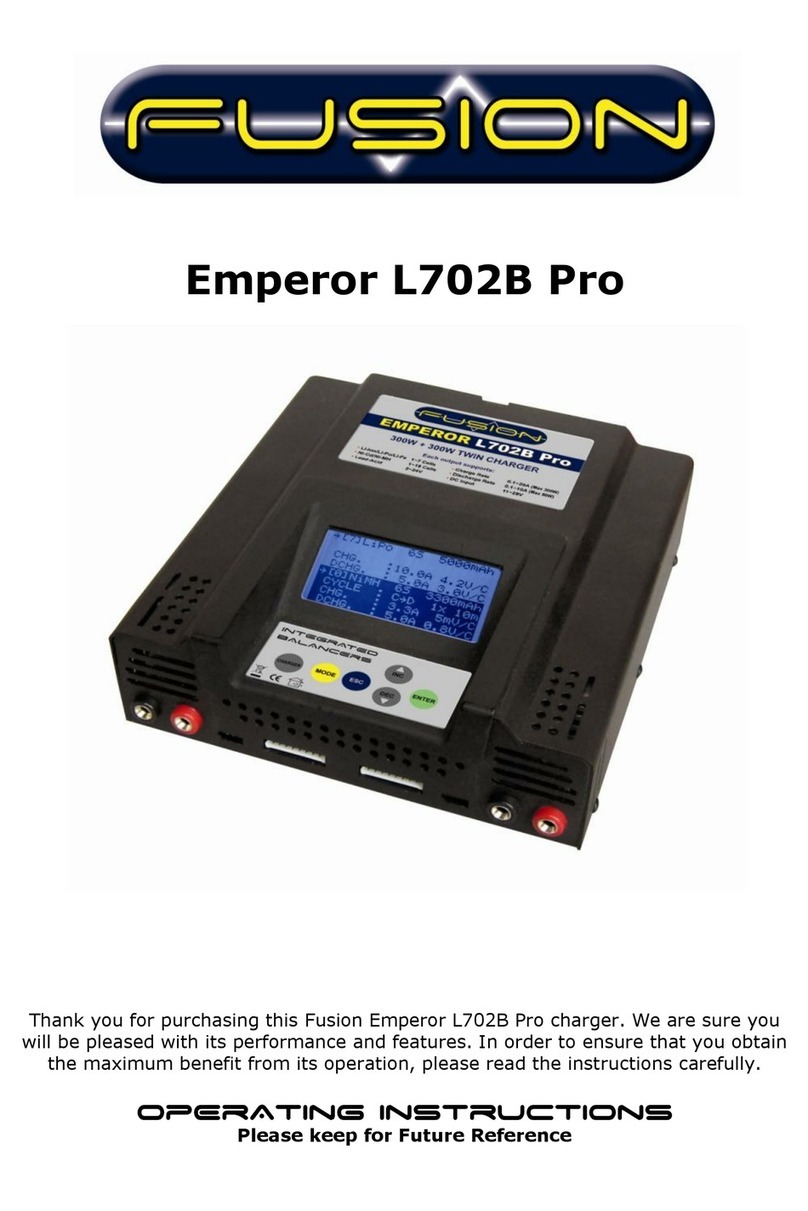 Fusion EMPEROR L702B operating instructions