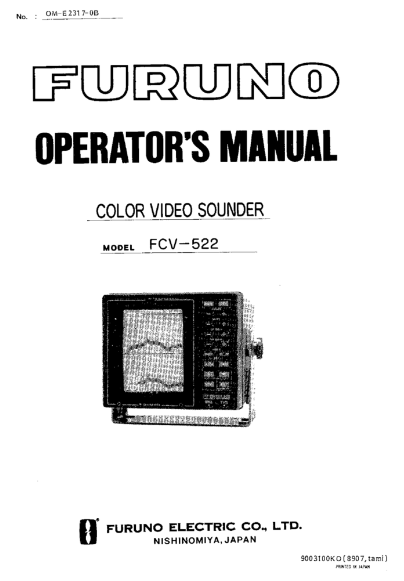 Furuno Color Video Sounder FCV-522 User manual