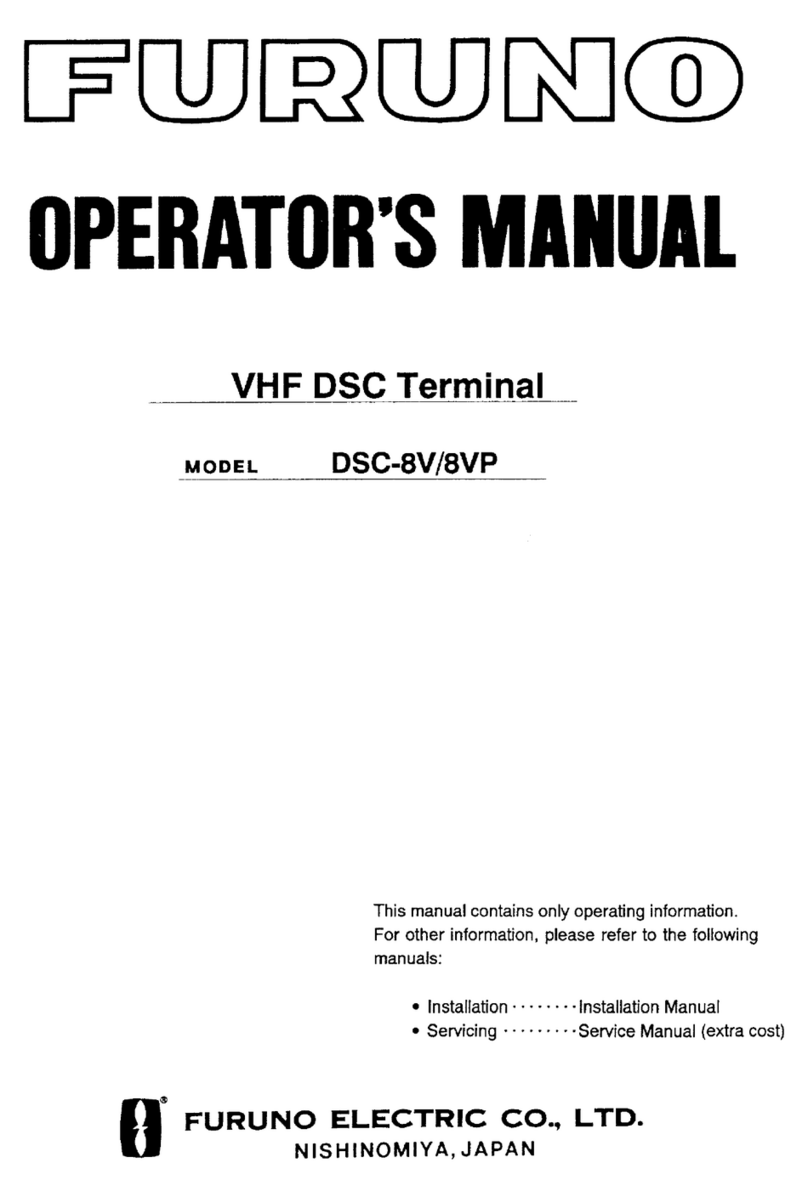 Furuno VHF DSC Terminal DSC-8V/8VP User manual