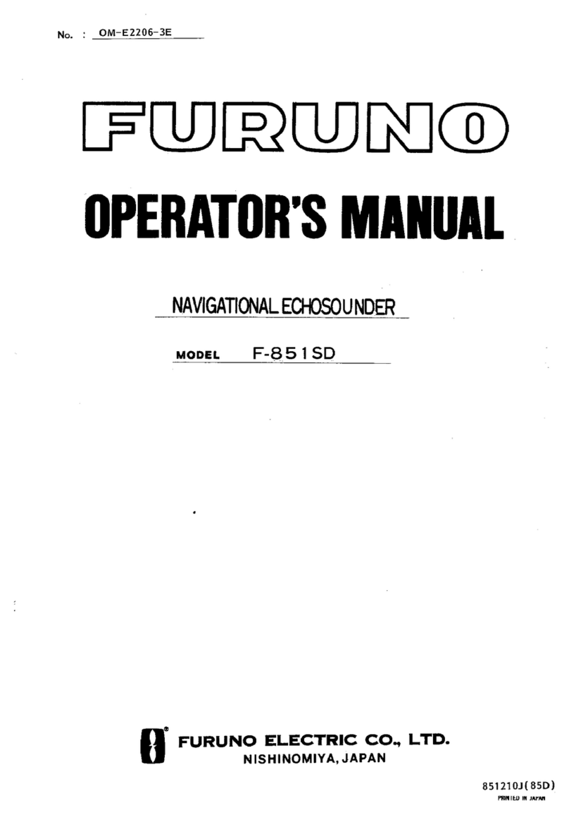 Furuno F-851SD Operator's manual