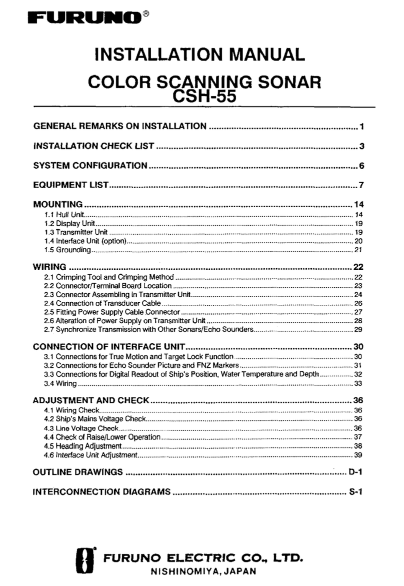 Furuno COLOR SCANNING CSH-55 User manual Furuno COLOR SCANNING CSH-55 User manual