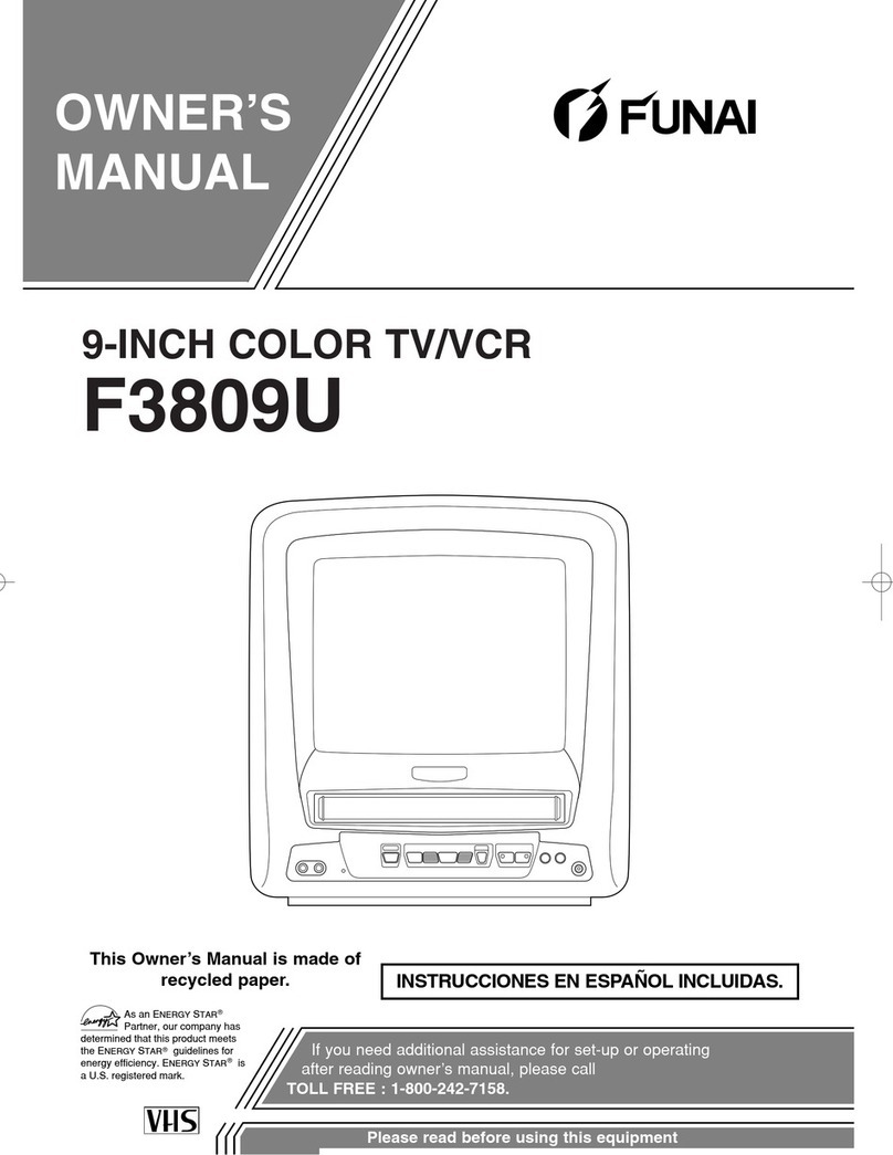 FUNAI F3809U owner's manual