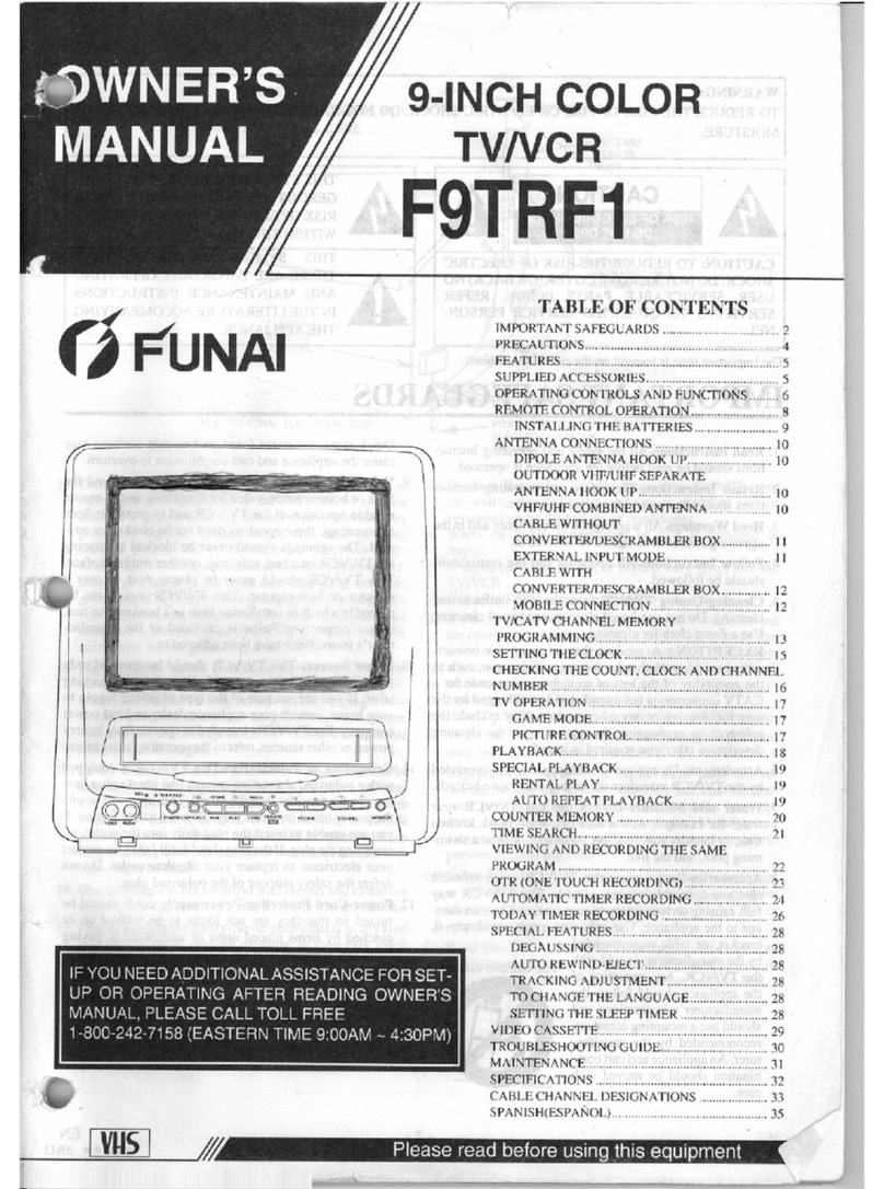 FUNAI F9TRF1 owner's manual
