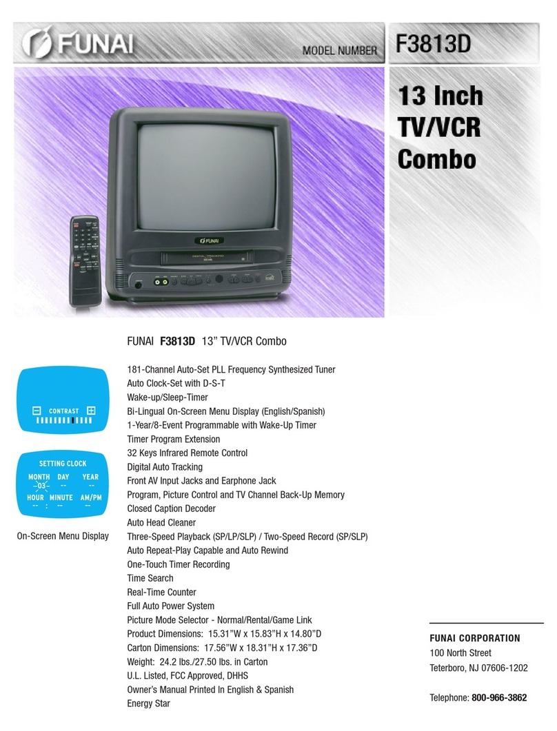 FUNAI F3813D Features