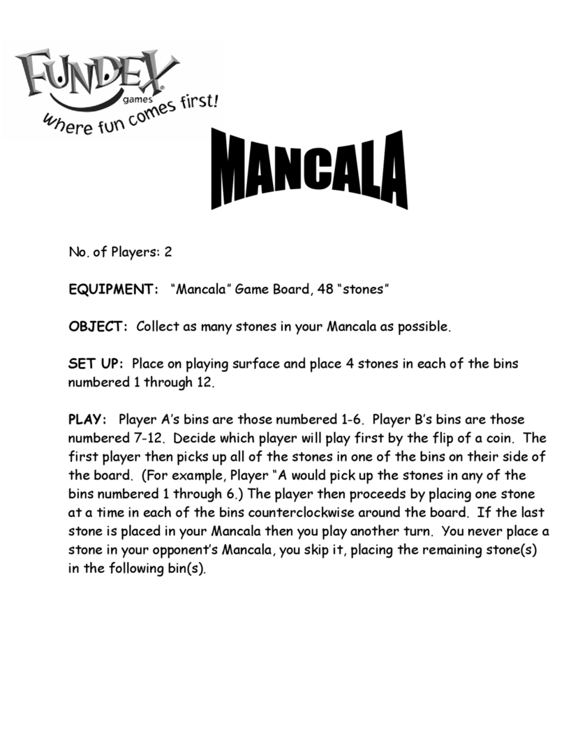 Fundex Games Mancala User instructions Fundex Games Mancala User instructions