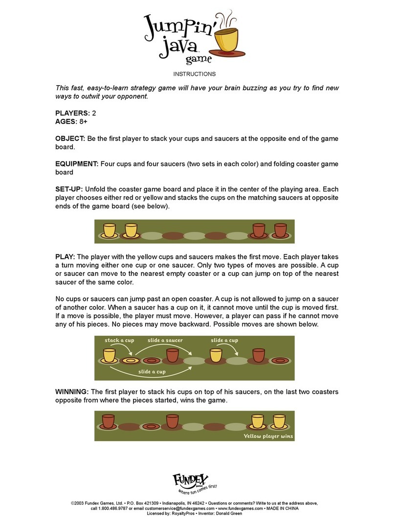Fundex Games Jumpin Java User manual Fundex Games Jumpin Java User manual