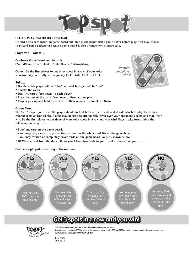 Fundex Games 2570 User manual