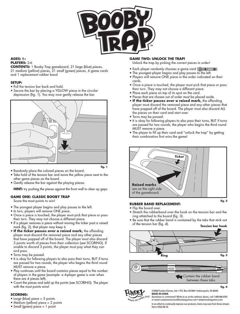 Fundex Games 2522 User manual Fundex Games 2522 User manual