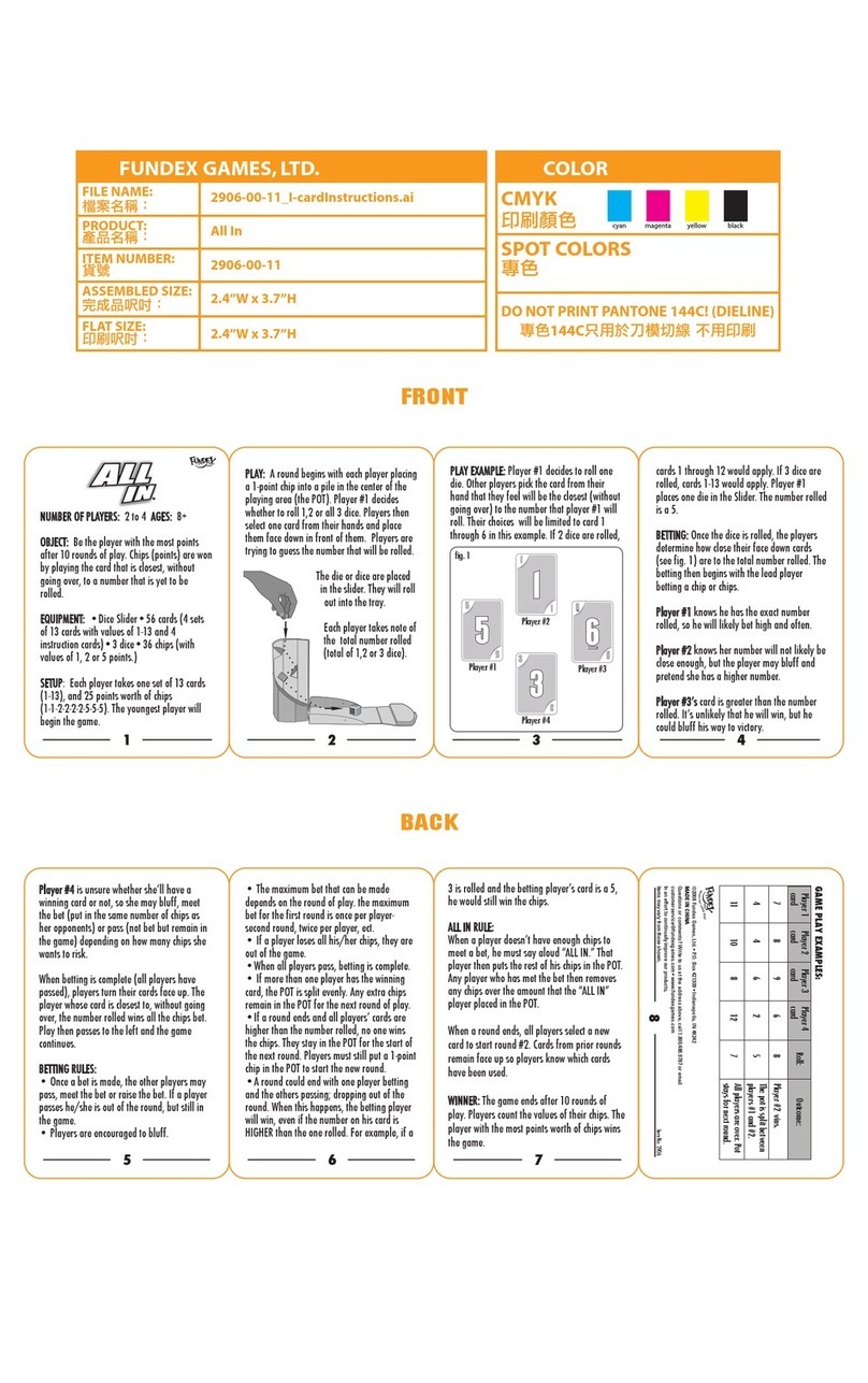 Fundex Games 2906 User manual Fundex Games 2906 User manual